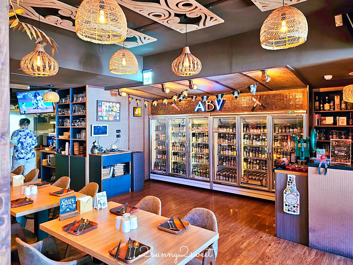 【ABV南洋餐酒館國館店】免出國吃正宗泰國菜配精釀啤酒，巨無霸火山排骨超霸氣 @兔兒毛毛姊妹花