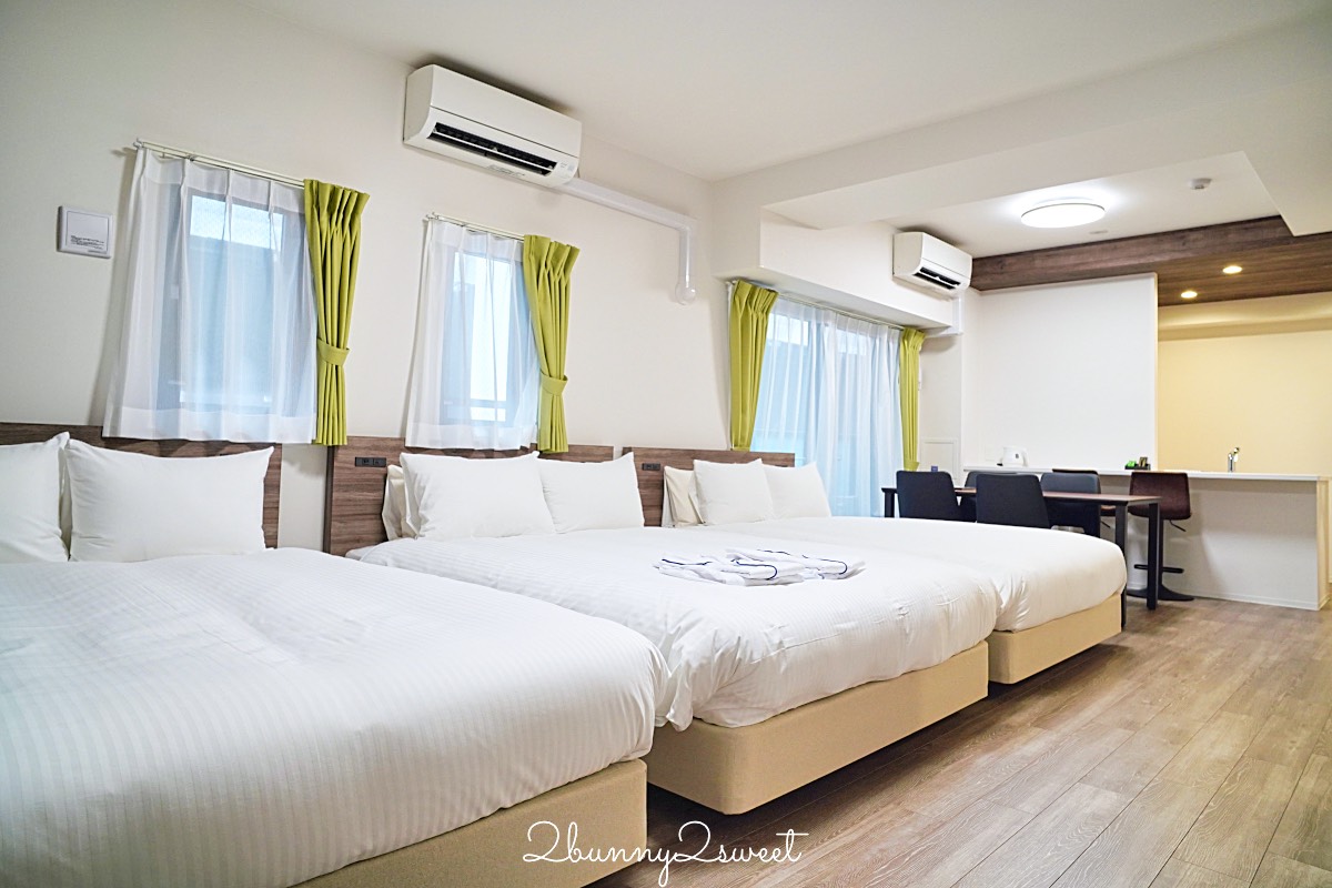 大阪全新開幕公寓式飯店【艾思利德酒店難波道頓堀東 ESLEAD HOTEL Namba Dotonbori East】大空間附廚房、洗衣機超便利！ @兔兒毛毛姊妹花
