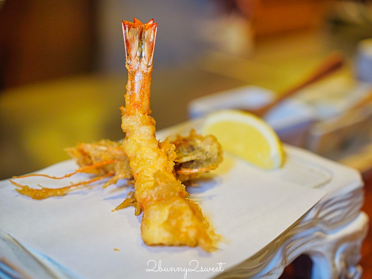 大阪美食【天婦羅天山】法善寺橫丁米其林等級天婦羅：現炸職人秀 × 嚴選旬味食材 × 二樓清酒吧 AWA 氛圍滿點！ @兔兒毛毛姊妹花