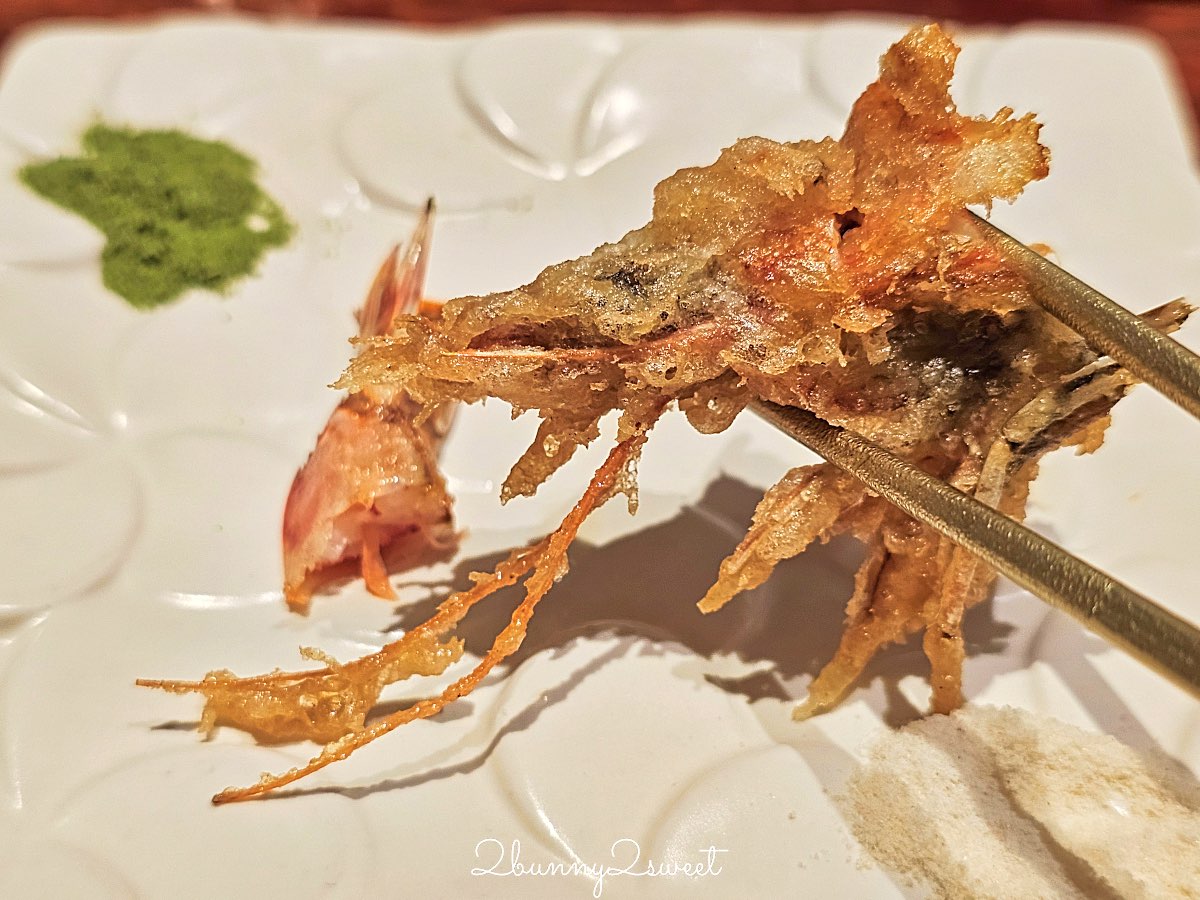 大阪美食【天婦羅天山】法善寺橫丁米其林等級天婦羅：現炸職人秀 × 嚴選旬味食材 × 二樓清酒吧 AWA 氛圍滿點！ @兔兒毛毛姊妹花