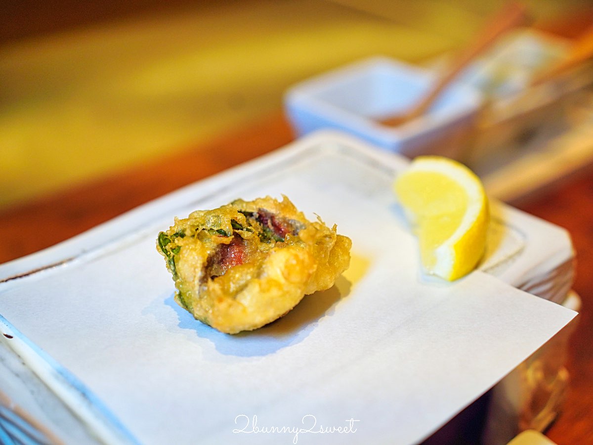 大阪美食【天婦羅天山】法善寺橫丁米其林等級天婦羅：現炸職人秀 × 嚴選旬味食材 × 二樓清酒吧 AWA 氛圍滿點！ @兔兒毛毛姊妹花