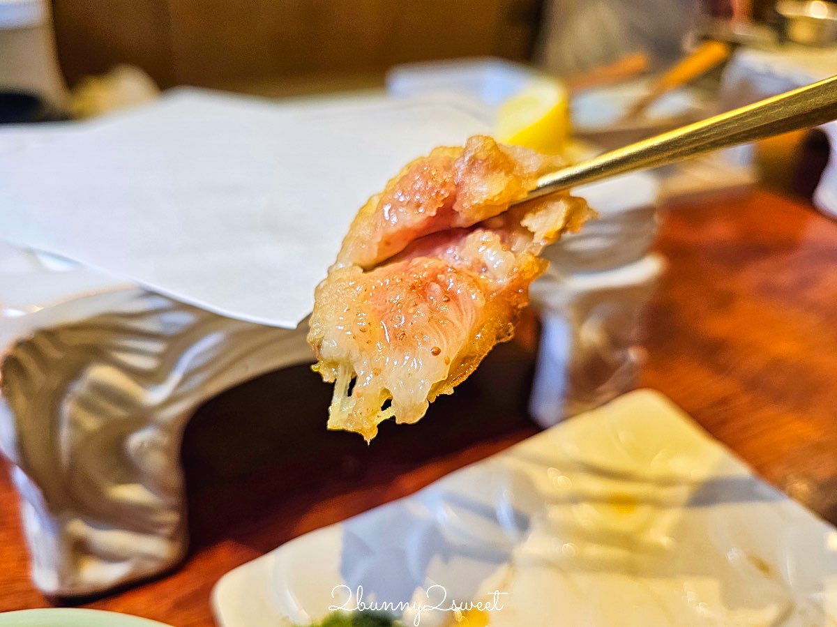 大阪美食【天婦羅天山】法善寺橫丁米其林等級天婦羅：現炸職人秀 × 嚴選旬味食材 × 二樓清酒吧 AWA 氛圍滿點！ @兔兒毛毛姊妹花
