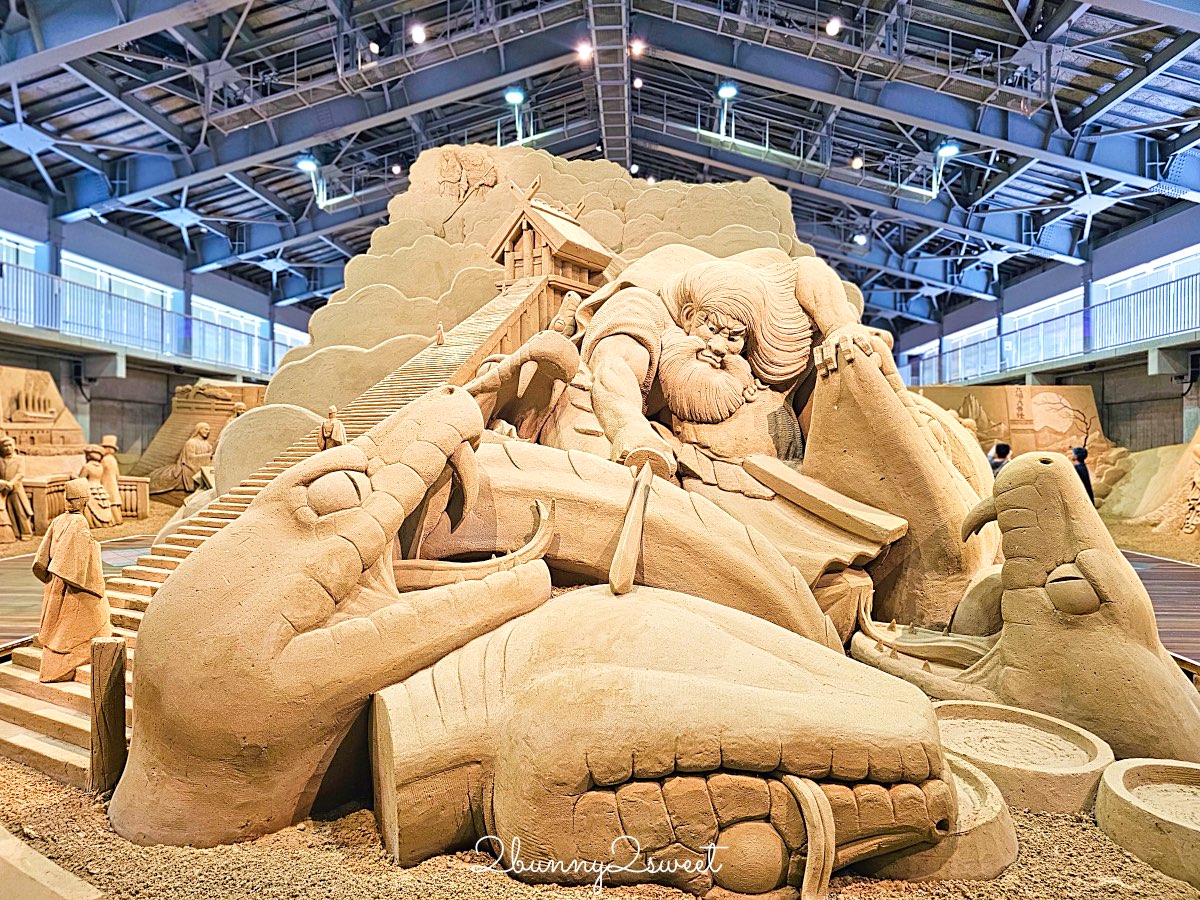 【砂之美術館】鳥取必訪景點：世界唯一室內砂雕美術館！展覽亮點、門票、交通、周邊景點一次看 @兔兒毛毛姊妹花