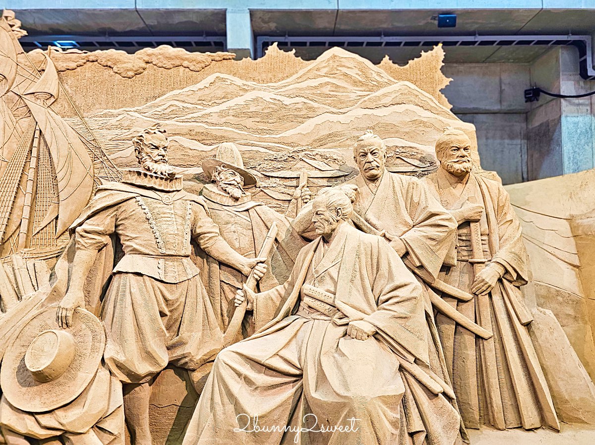 【砂之美術館】鳥取必訪景點：世界唯一室內砂雕美術館！展覽亮點、門票、交通、周邊景點一次看 @兔兒毛毛姊妹花