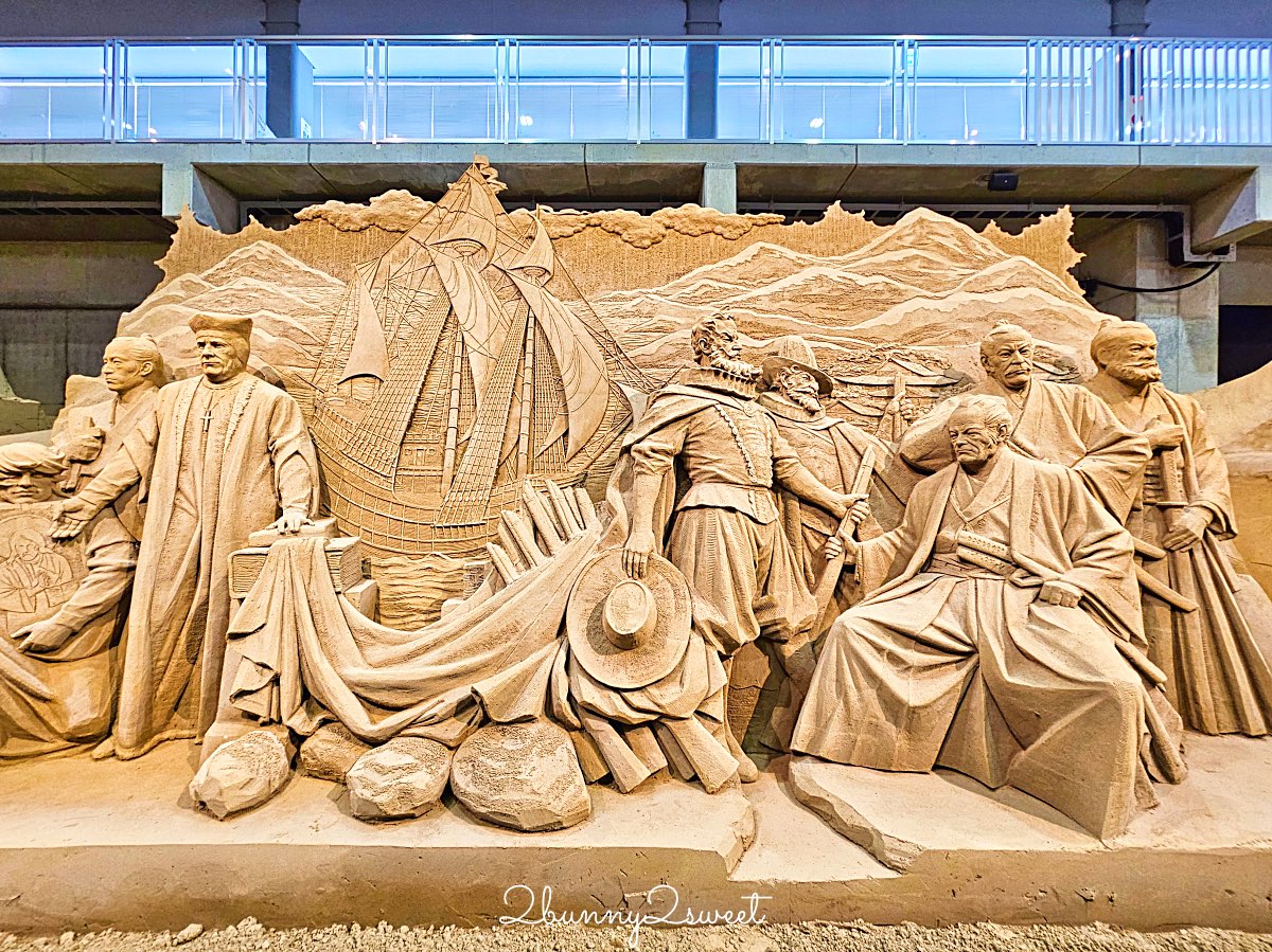 【砂之美術館】鳥取必訪景點：世界唯一室內砂雕美術館！展覽亮點、門票、交通、周邊景點一次看 @兔兒毛毛姊妹花