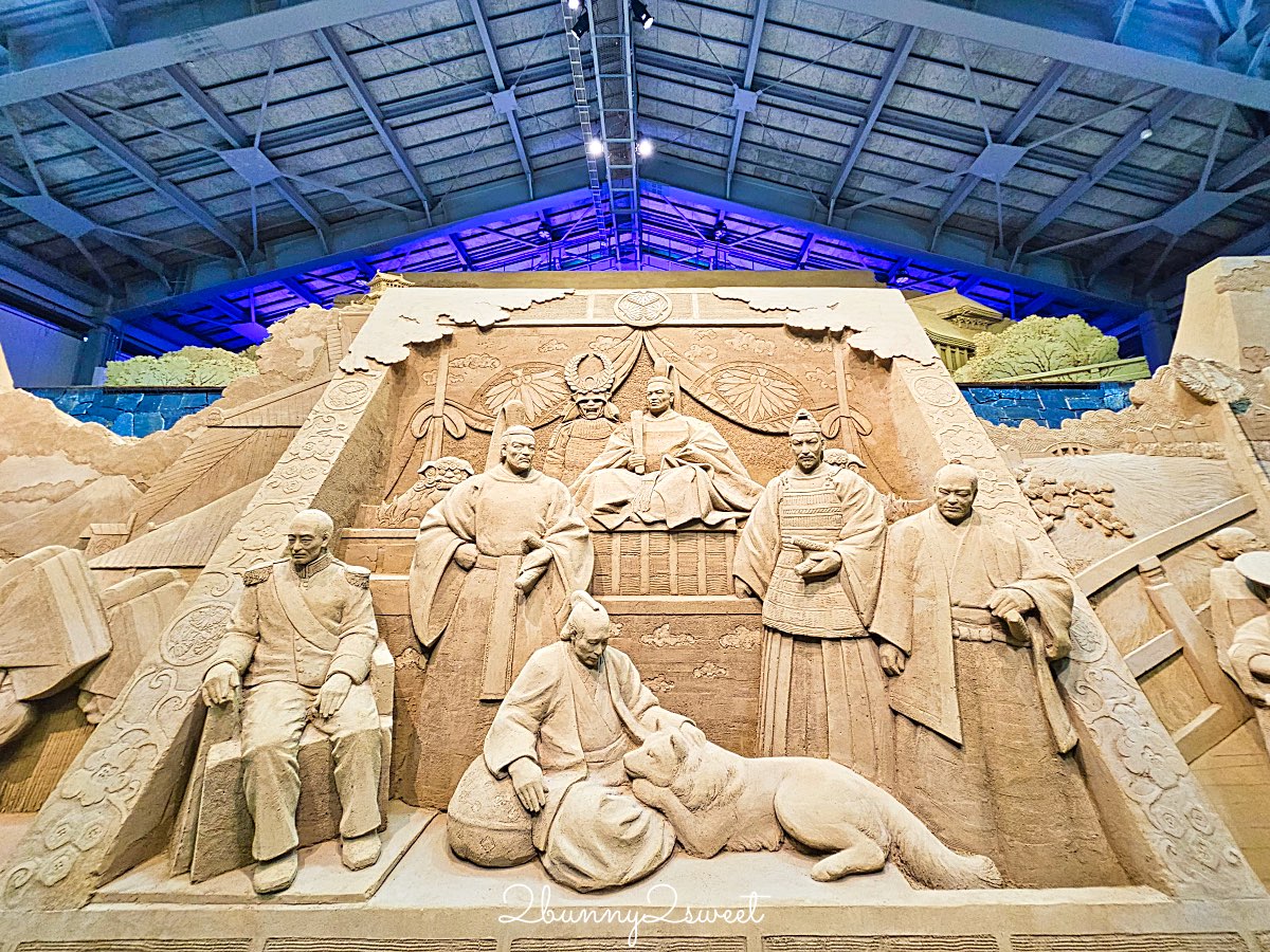 【砂之美術館】鳥取必訪景點：世界唯一室內砂雕美術館！展覽亮點、門票、交通、周邊景點一次看 @兔兒毛毛姊妹花
