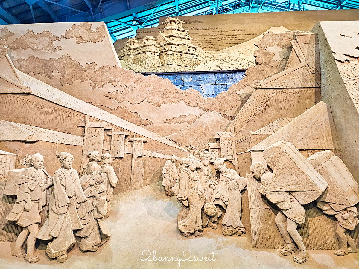 【砂之美術館】鳥取必訪景點：世界唯一室內砂雕美術館！展覽亮點、門票、交通、周邊景點一次看 @兔兒毛毛姊妹花