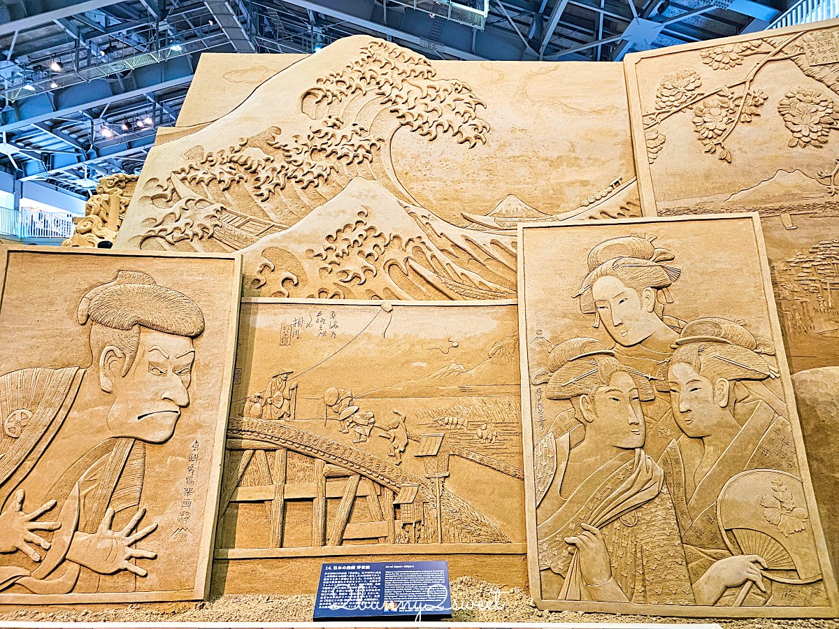 【砂之美術館】鳥取必訪景點：世界唯一室內砂雕美術館！展覽亮點、門票、交通、周邊景點一次看 @兔兒毛毛姊妹花