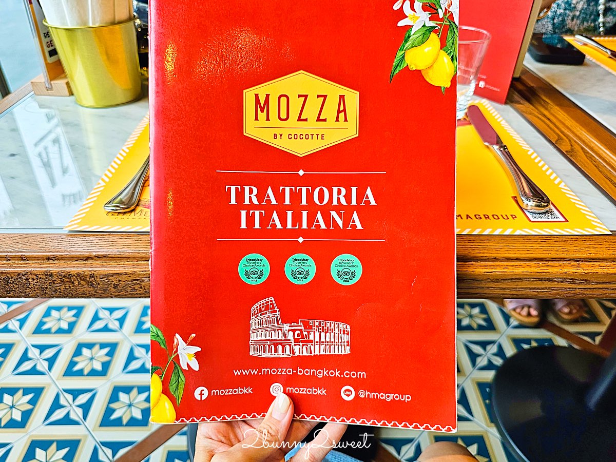 【MOZZA by Cocotte】曼谷 Dusit Central Park 高顏值義式餐廳，美拍環境＋人氣料理一次收集 @兔兒毛毛姊妹花