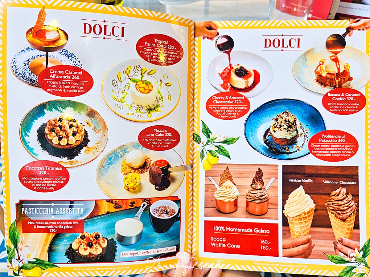 【MOZZA by Cocotte】曼谷 Dusit Central Park 高顏值義式餐廳，美拍環境＋人氣料理一次收集 @兔兒毛毛姊妹花