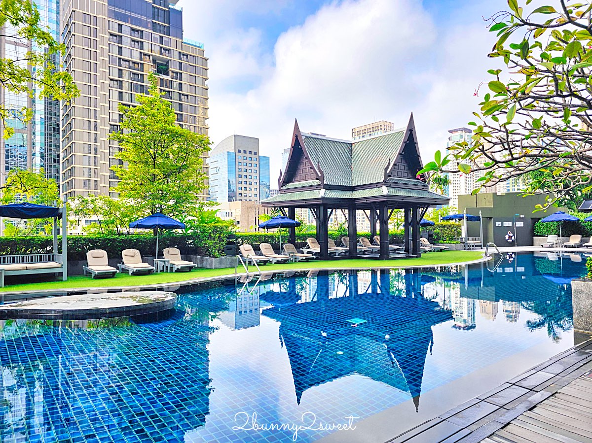 【The Athenee Hotel】曼谷BTS Ploenchit 站最優雅五星飯店！房型舒適、絕美泳池像度假村 @兔兒毛毛姊妹花