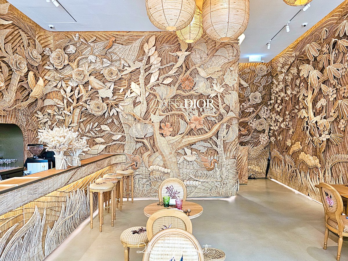 曼谷迪奧咖啡【 Dior Gold House &#038; Café Dior】夢幻藤編咖啡廳必點餐點與訂位攻略 @兔兒毛毛姊妹花
