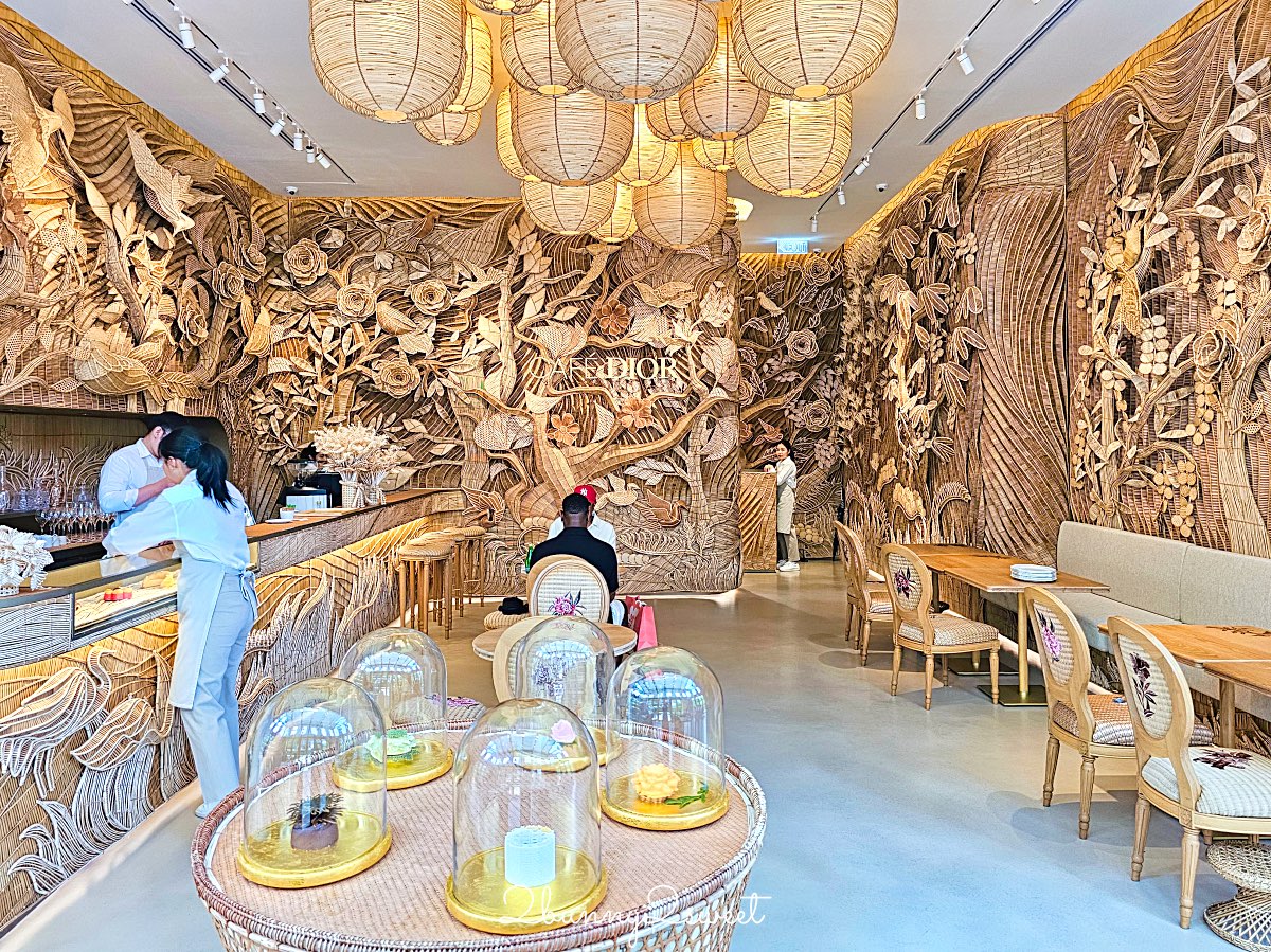 曼谷迪奧咖啡【 Dior Gold House &#038; Café Dior】夢幻藤編咖啡廳必點餐點與訂位攻略 @兔兒毛毛姊妹花