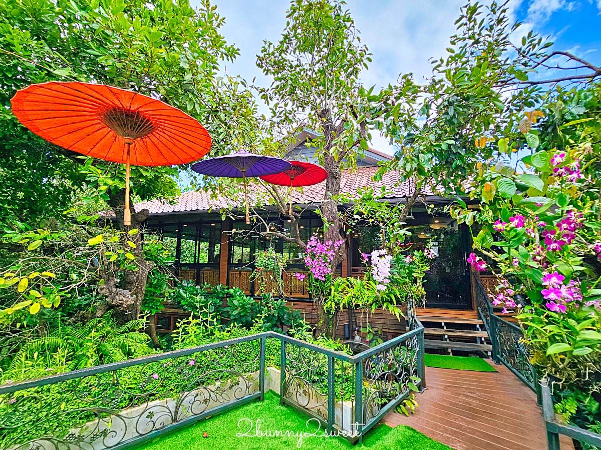 【Lalitta Café】泰北清萊超浮誇仙境咖啡廳！瀑布、雲霧、紙傘步道超好拍 @兔兒毛毛姊妹花
