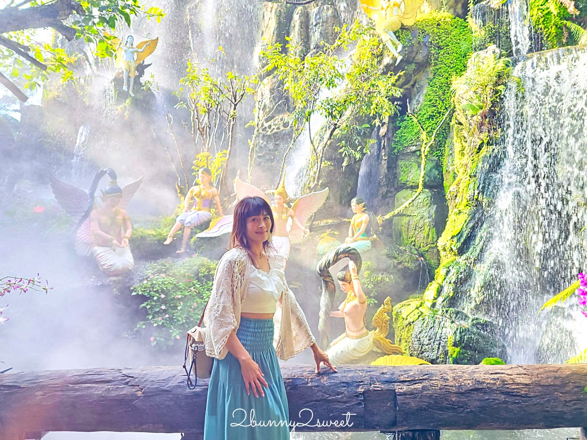 【Lalitta Café】泰北清萊超浮誇仙境咖啡廳！瀑布、雲霧、紙傘步道超好拍 @兔兒毛毛姊妹花