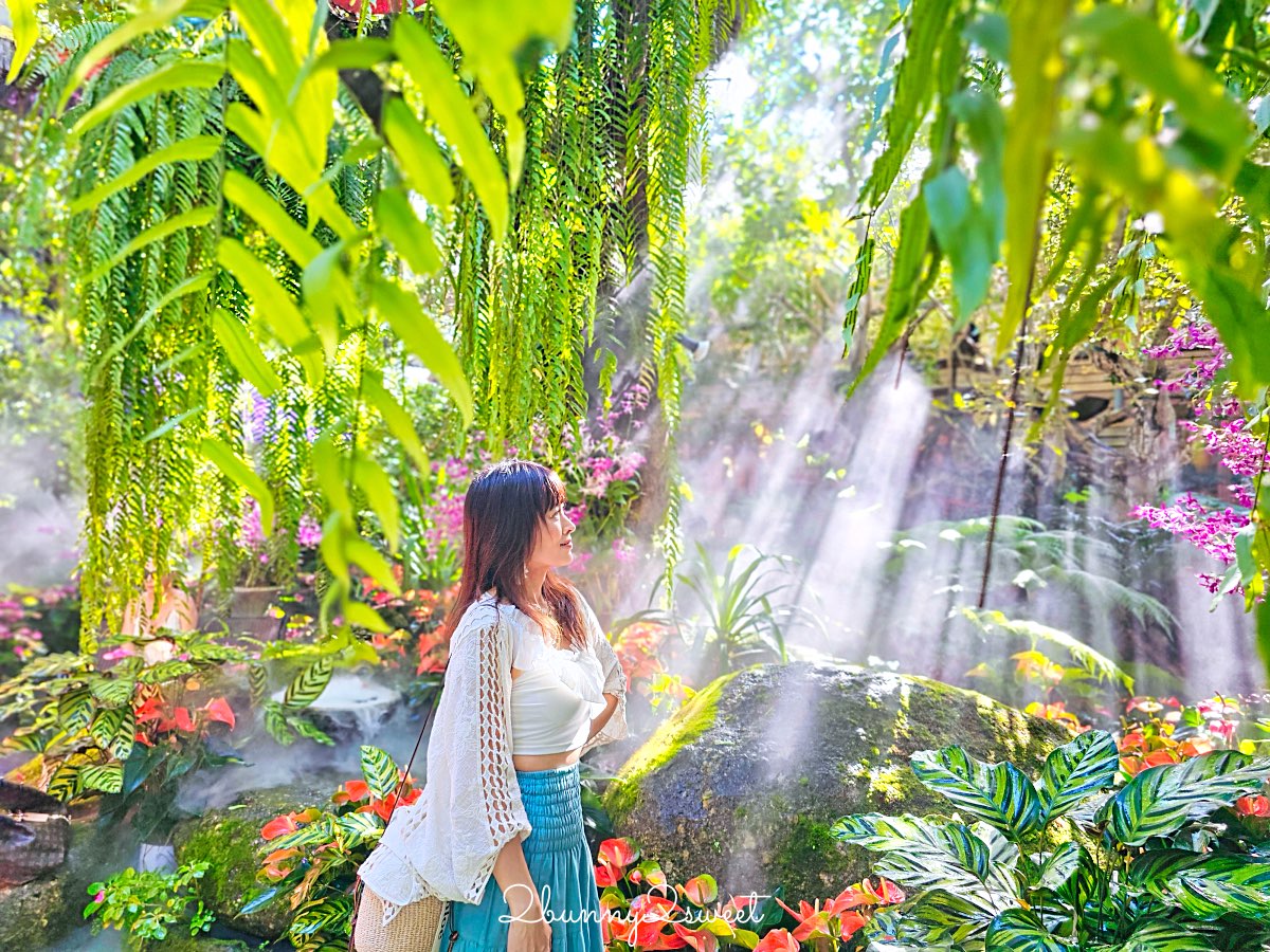 【Lalitta Café】泰北清萊超浮誇仙境咖啡廳！瀑布、雲霧、紙傘步道超好拍 @兔兒毛毛姊妹花