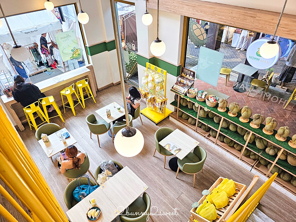 清邁美食【Homm Wan Durian Cafe】尼曼一號最夯榴槤甜品店！榴槤控必吃刨冰、榴槤糯米飯 @兔兒毛毛姊妹花