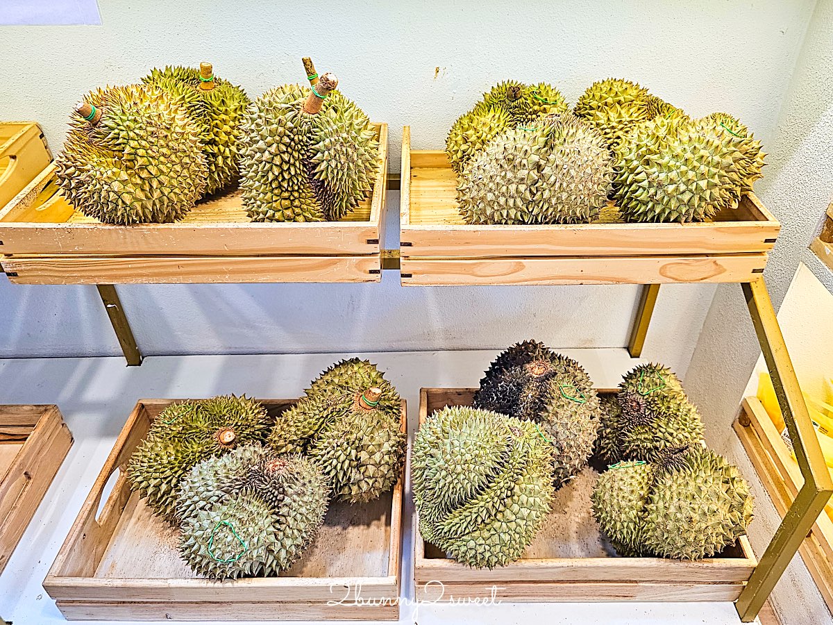 清邁美食【Homm Wan Durian Cafe】尼曼一號最夯榴槤甜品店！榴槤控必吃刨冰、榴槤糯米飯 @兔兒毛毛姊妹花