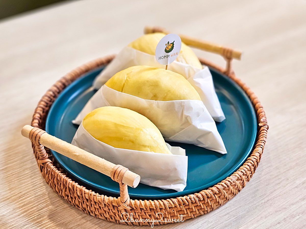 清邁美食【Homm Wan Durian Cafe】尼曼一號最夯榴槤甜品店！榴槤控必吃刨冰、榴槤糯米飯 @兔兒毛毛姊妹花