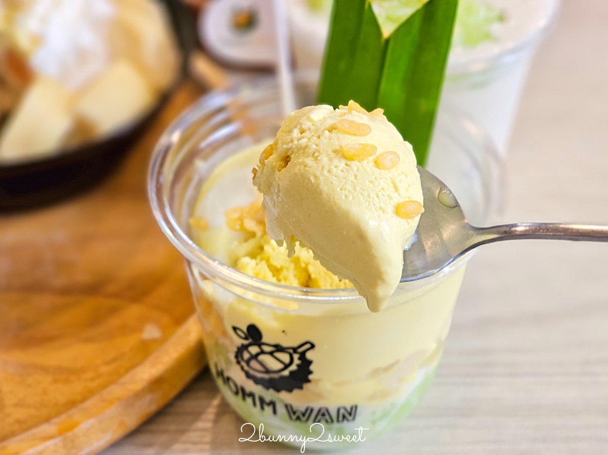 清邁美食【Homm Wan Durian Cafe】尼曼一號最夯榴槤甜品店！榴槤控必吃刨冰、榴槤糯米飯 @兔兒毛毛姊妹花