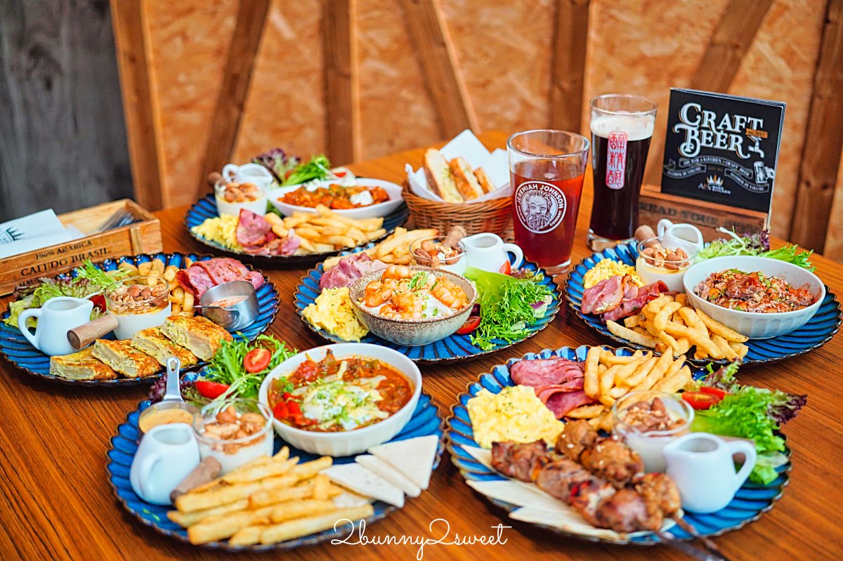 【ABV地中海餐酒館 林口文三店】三井Outlet旁不限時餐酒館！地中海早午餐、精釀啤酒、異國料理、包場＆周邊商品全攻略 @兔兒毛毛姊妹花