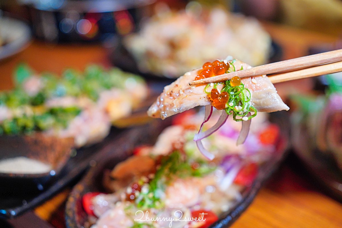 【ABV日式居酒館林口長庚店】林口長庚聚餐必吃居酒屋，稻草燒刺身 × 精釀啤酒300款！ @兔兒毛毛姊妹花
