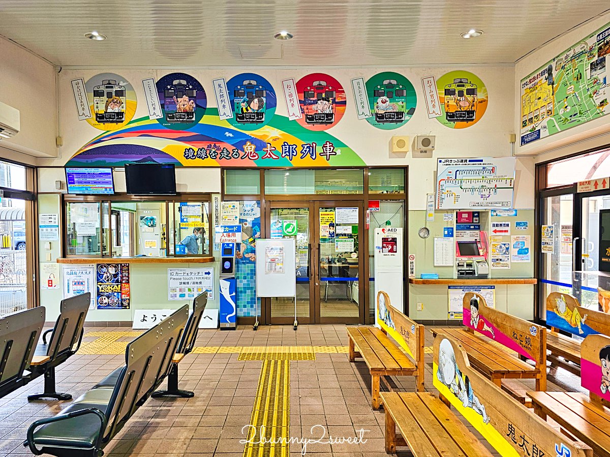 【JR境線鬼太郎列車】鳥取必搭妖怪主題列車、路線時間、三大車站、搭乘方式全攻略 @兔兒毛毛姊妹花