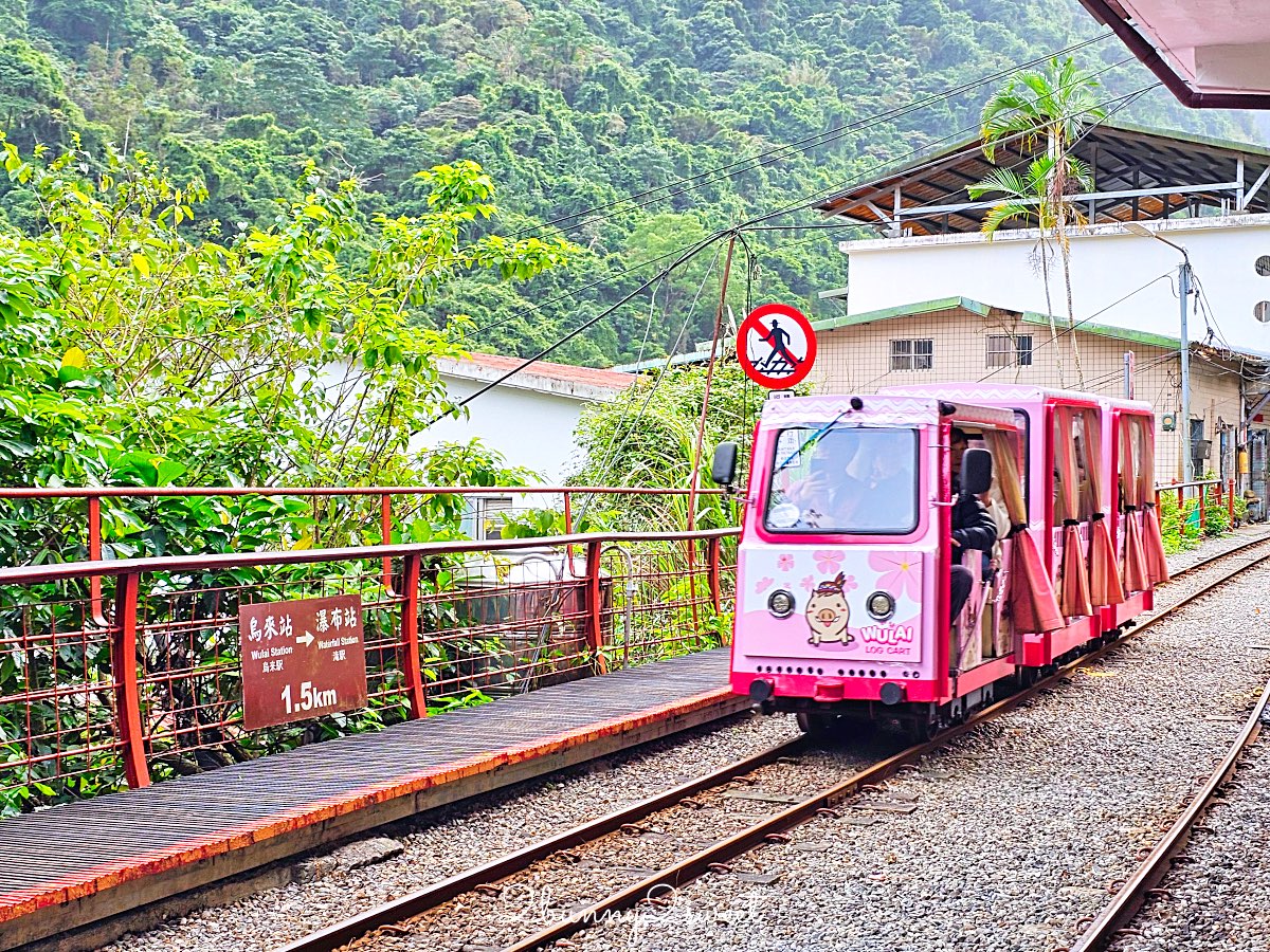 【烏來台車】超可愛山林小火車！烏來老街直達瀑布的親子必搭交通｜票價、路線、交通方式一次看 @兔兒毛毛姊妹花