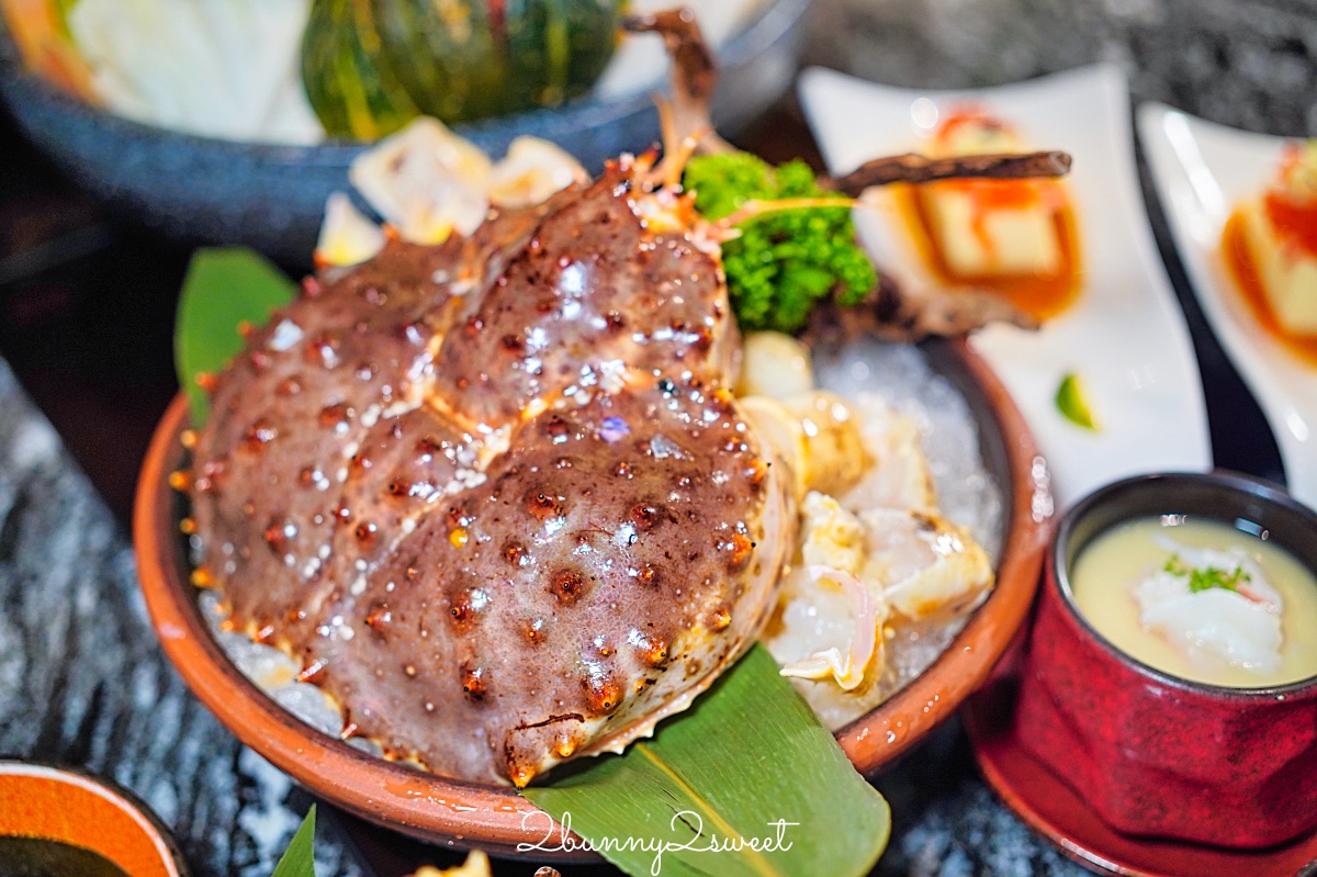 【二本松涮涮屋】台北頂級涮涮鍋開箱～日本活體帝王蟹松葉蟹、和牛、桌邊服務、代訂花束一次到位 @兔兒毛毛姊妹花