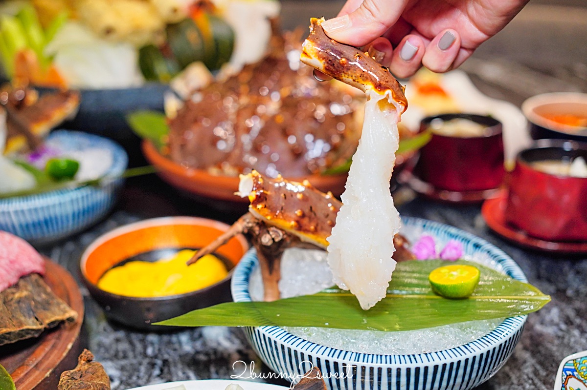 【二本松涮涮屋】台北頂級涮涮鍋開箱～日本活體帝王蟹松葉蟹、和牛、桌邊服務、代訂花束一次到位 @兔兒毛毛姊妹花