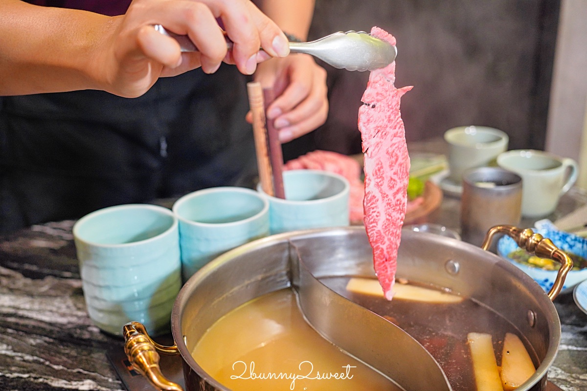 【二本松涮涮屋】台北頂級涮涮鍋開箱～日本活體帝王蟹松葉蟹、和牛、桌邊服務、代訂花束一次到位 @兔兒毛毛姊妹花