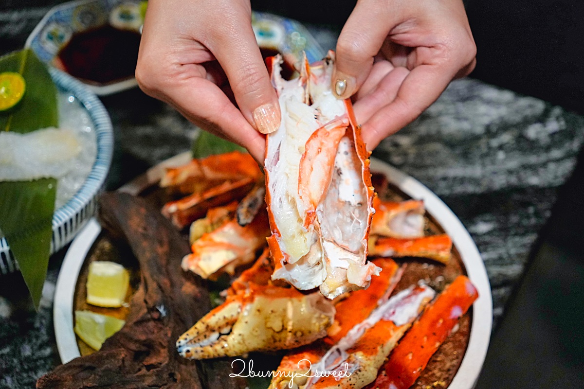 【二本松涮涮屋】台北頂級涮涮鍋開箱～日本活體帝王蟹松葉蟹、和牛、桌邊服務、代訂花束一次到位 @兔兒毛毛姊妹花