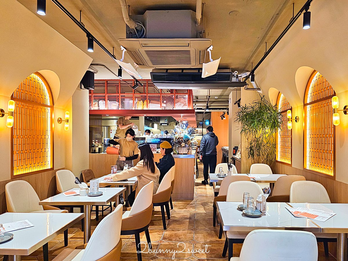 【Pastaio Noodle Cafe】創意義大利麵＋極厚布蕾吐司，結合咖啡館與餐酒館風格的小巨蛋人氣餐廳 @兔兒毛毛姊妹花