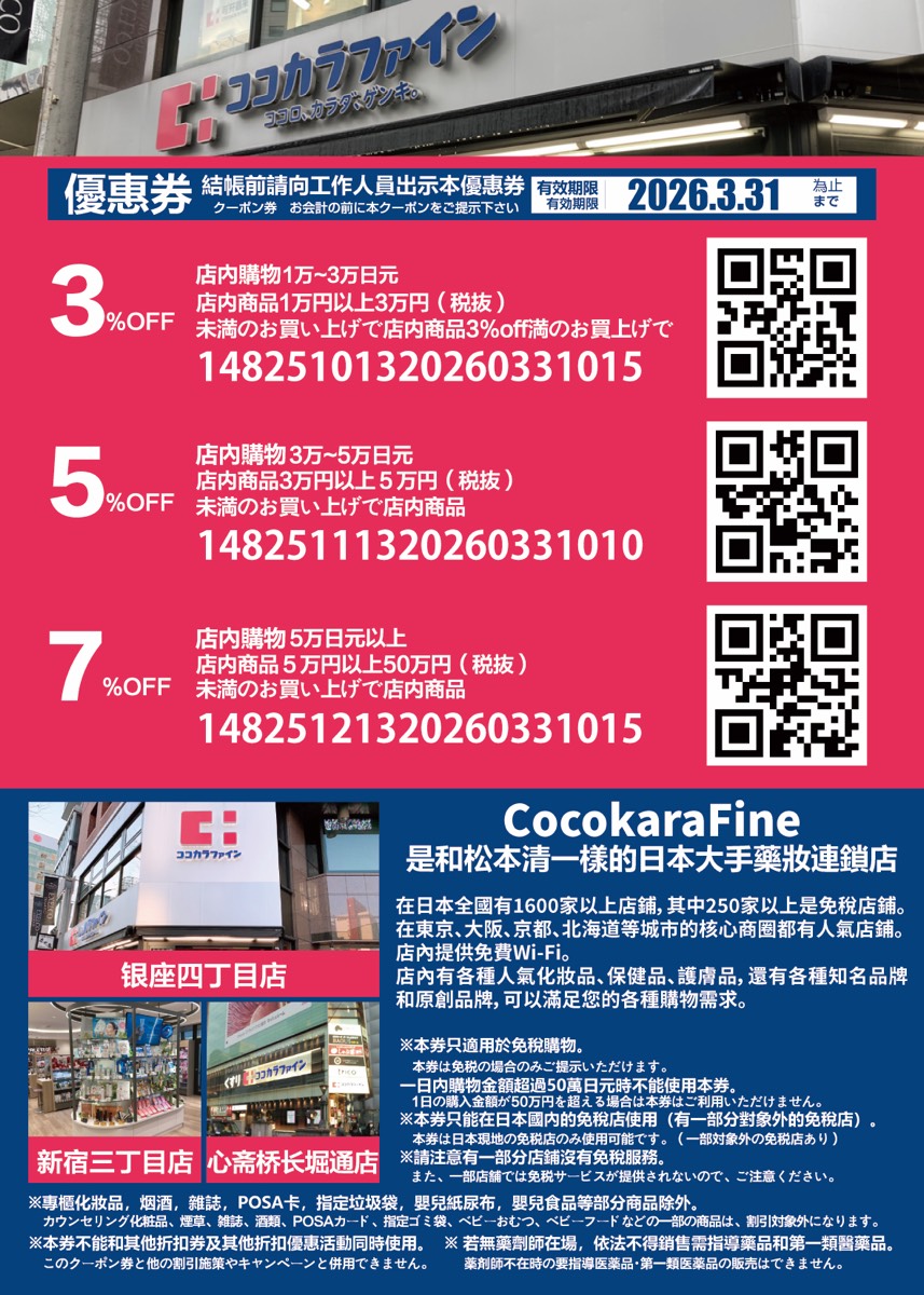 【2026日本優惠券 Coupon 懶人包】唐吉訶德、Bic Camera、藥妝、百貨、機場免稅店最高 19% OFF @兔兒毛毛姊妹花 【2026日本優惠券 Coupon 懶人包】唐吉訶德、Bic Camera、藥妝、百貨、機場免稅店最高 19% OFF @兔兒毛毛姊妹花
