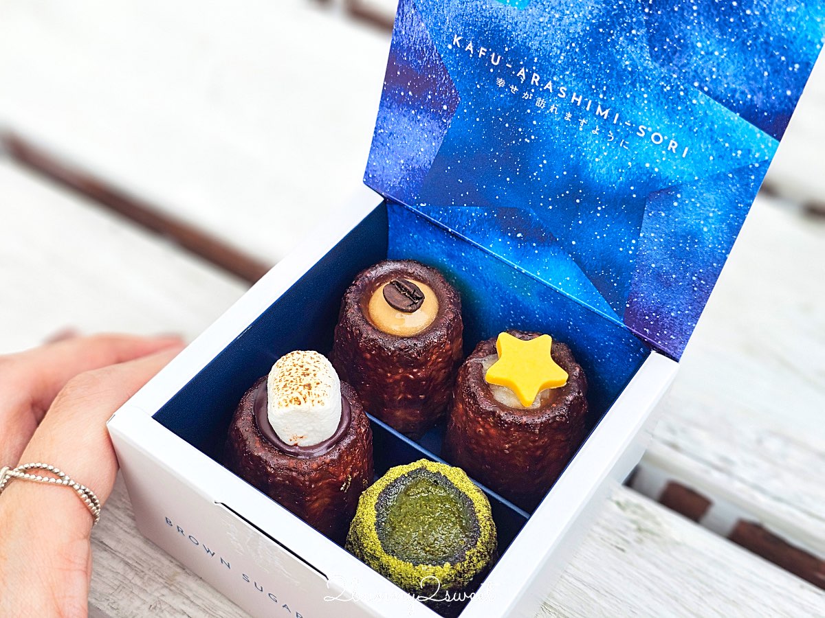 【Houki Boshi ほうき星】沖繩港川外人住宅黑糖可麗露專賣店｜必買沖繩伴手禮 @兔兒毛毛姊妹花