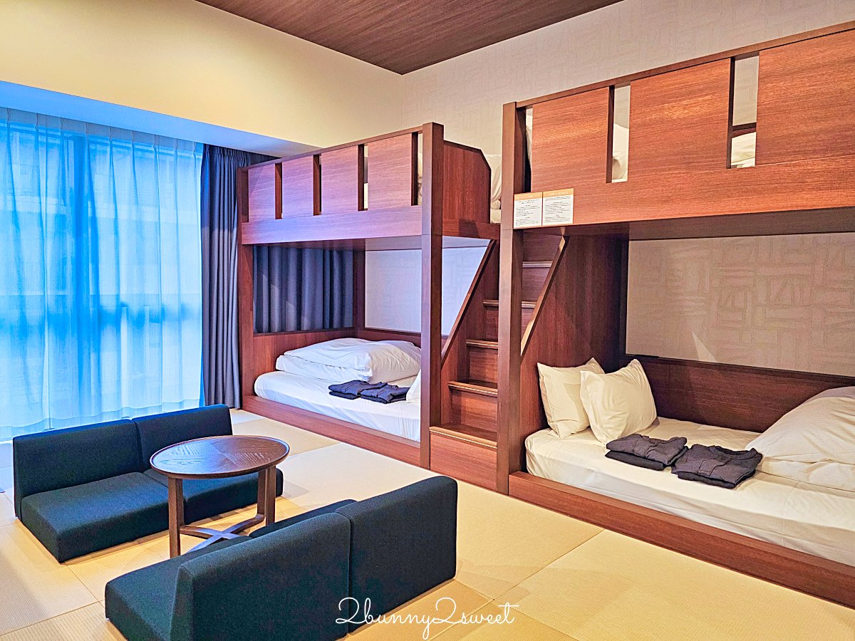 【沖繩那霸柔婕閣酒店 La’gent Hotel Okinawa Naha】沖繩親子住宿推薦：榻榻米家庭房＋雙層床設計 @兔兒毛毛姊妹花