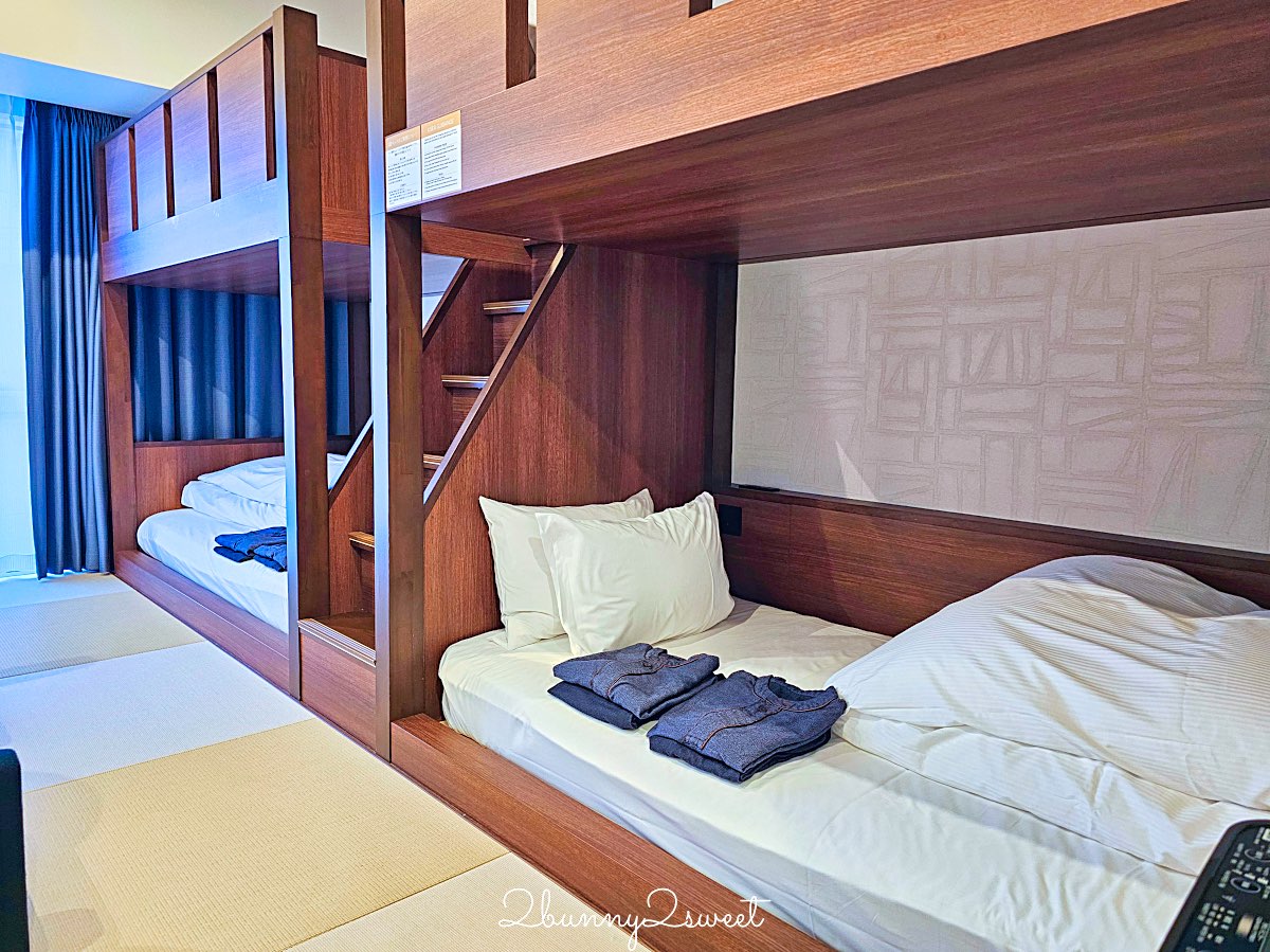 【沖繩那霸柔婕閣酒店 La’gent Hotel Okinawa Naha】沖繩親子住宿推薦：榻榻米家庭房＋雙層床設計 @兔兒毛毛姊妹花
