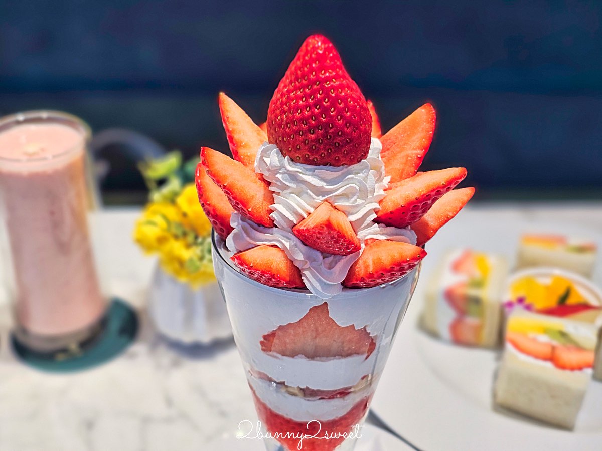 【琉貿果実苑】沖繩咖啡廳國際通必吃草莓聖代、水果三明治｜那霸下午茶推薦 @兔兒毛毛姊妹花