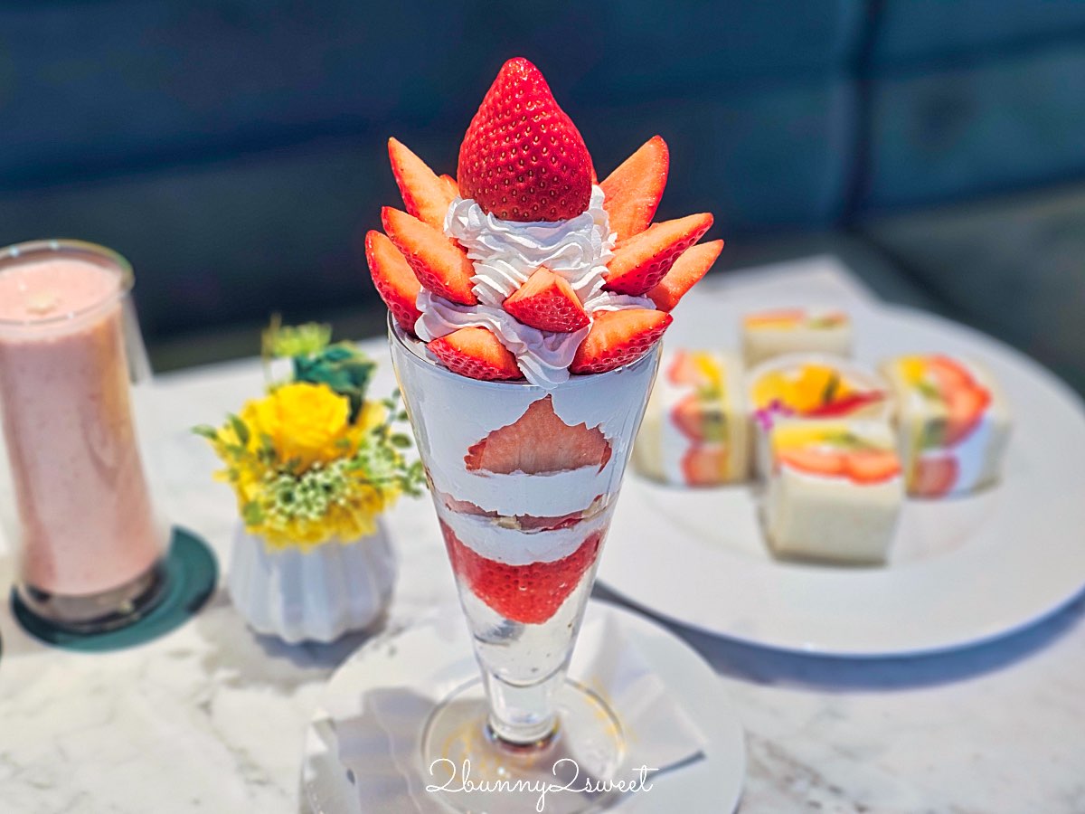 【琉貿果実苑】沖繩咖啡廳國際通必吃草莓聖代、水果三明治｜那霸下午茶推薦 @兔兒毛毛姊妹花