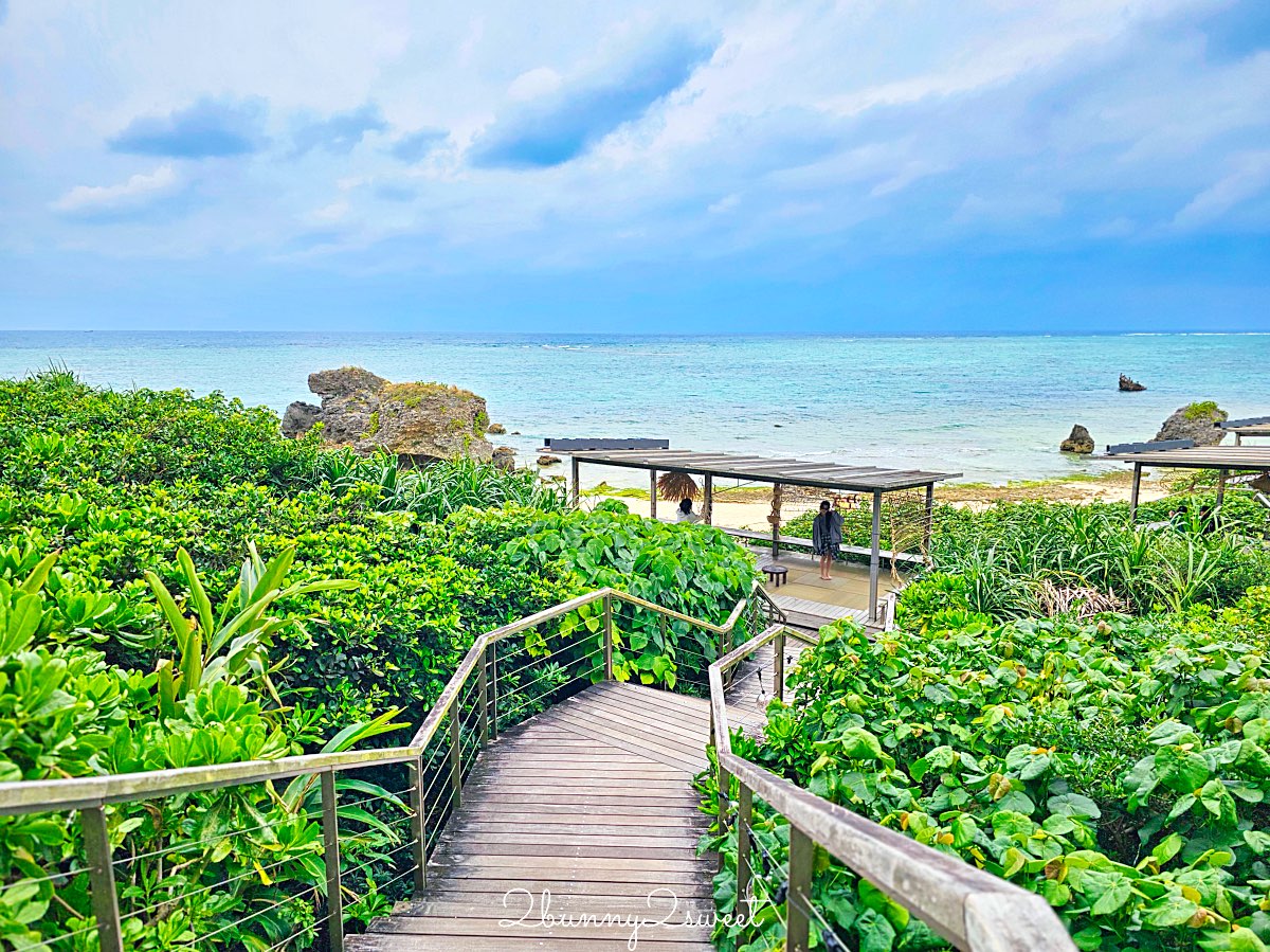 【BANTA CAFE by Hoshino Resorts】沖繩海景咖啡廳推薦｜星野集團岩壁秘境海景露台攻略 @兔兒毛毛姊妹花