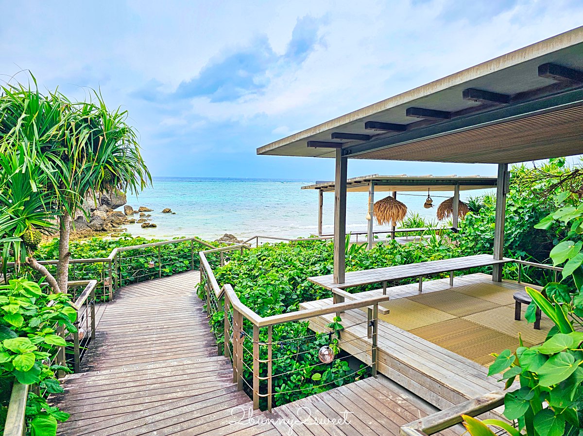 【BANTA CAFE by Hoshino Resorts】沖繩海景咖啡廳推薦｜星野集團岩壁秘境海景露台攻略 @兔兒毛毛姊妹花
