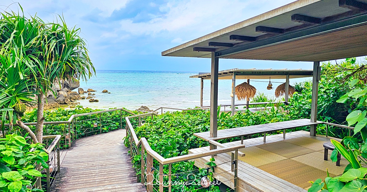 【BANTA CAFE by Hoshino Resorts】沖繩海景咖啡廳推薦｜星野集團岩壁秘境海景露台攻略 @兔兒毛毛姊妹花