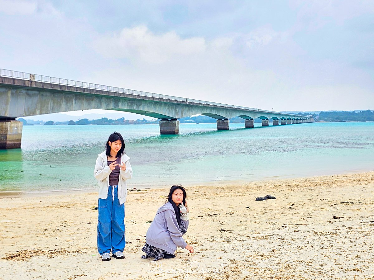 【古宇利島の駅 ソラハシ】古宇利島必經休息站，玩沙踏浪、拍古宇利大橋美景好地方 @兔兒毛毛姊妹花