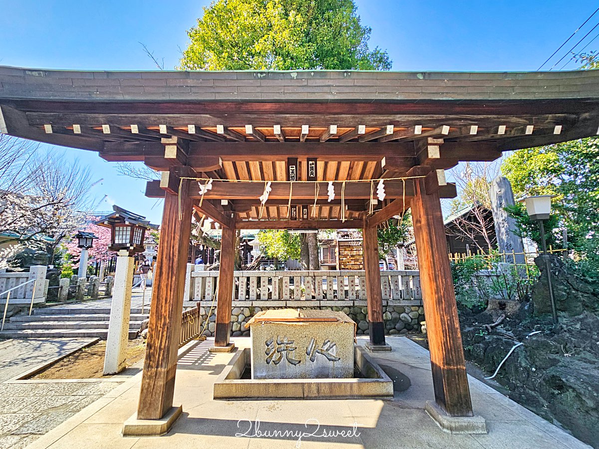 【新宿下落合冰川神社】東京河津櫻景點推薦，不輸櫻神宮的隱藏版秘境櫻花神社 @兔兒毛毛姊妹花