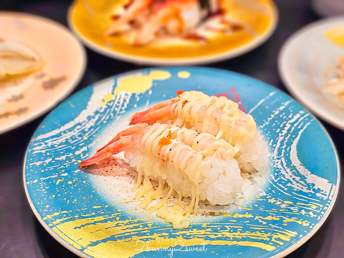 【元祖壽司】東京平價壽司推薦：東京人日常吃的迴轉壽司，一盤138円起 下班快速吃壽司的老字號名店 @兔兒毛毛姊妹花