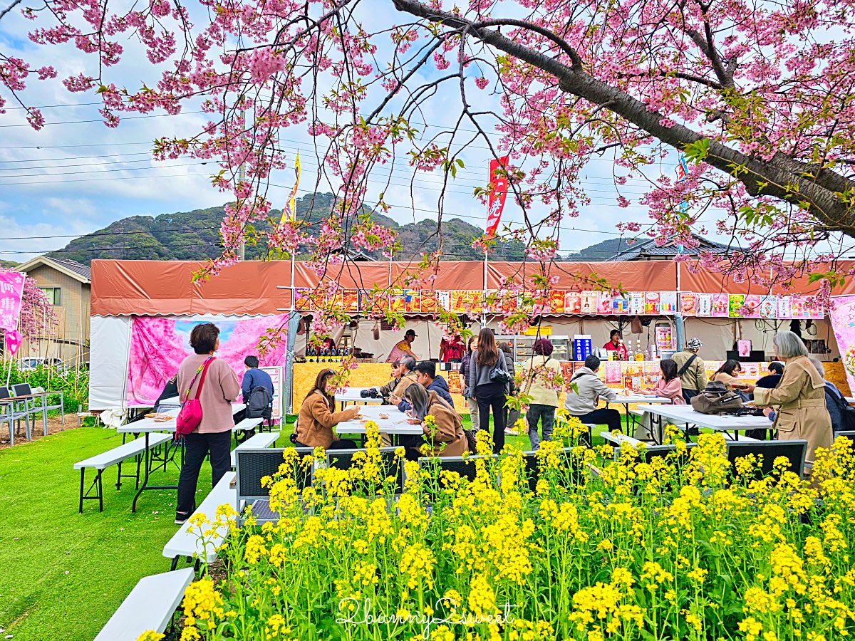 【靜岡伊豆河津町賞櫻】河津櫻花祭攻略：最佳賞花時間、河津川4公里櫻花並木、交通方式 @兔兒毛毛姊妹花