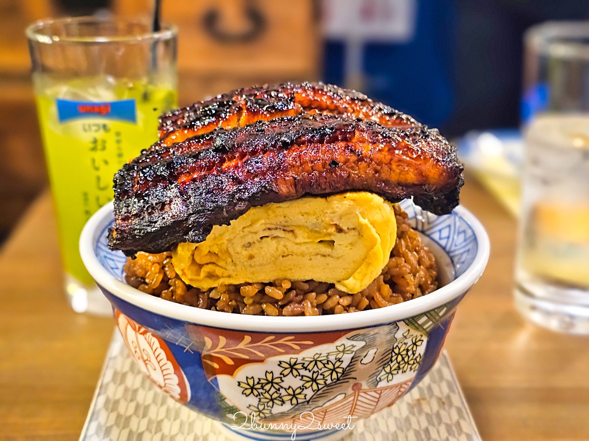 【いづも新宿 Izumo Shinjuku】東京美食推薦：新宿巨無霸鰻魚飯「鰻玉丼」整片鰻魚＋厚玉子燒超浮誇 @兔兒毛毛姊妹花