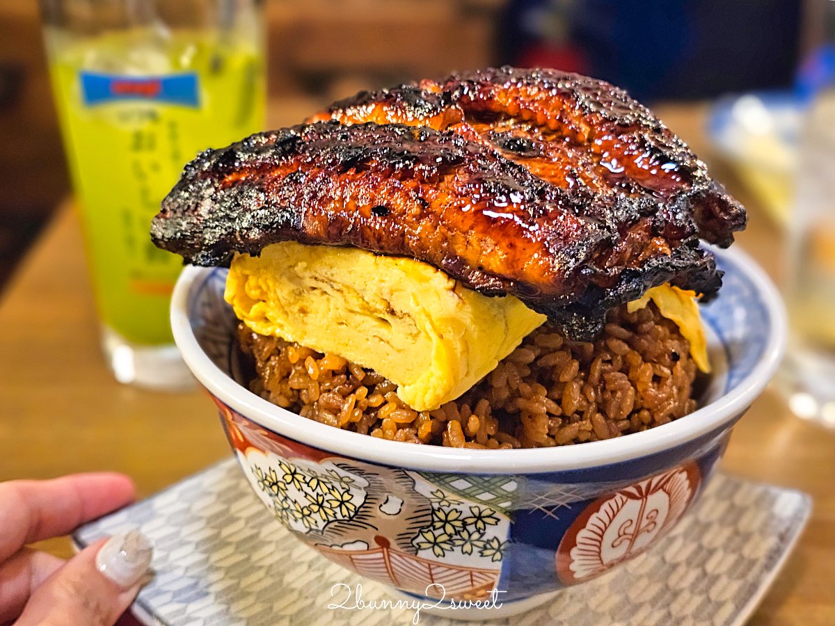 【いづも新宿 Izumo Shinjuku】東京美食推薦：新宿巨無霸鰻魚飯「鰻玉丼」整片鰻魚＋厚玉子燒超浮誇 @兔兒毛毛姊妹花