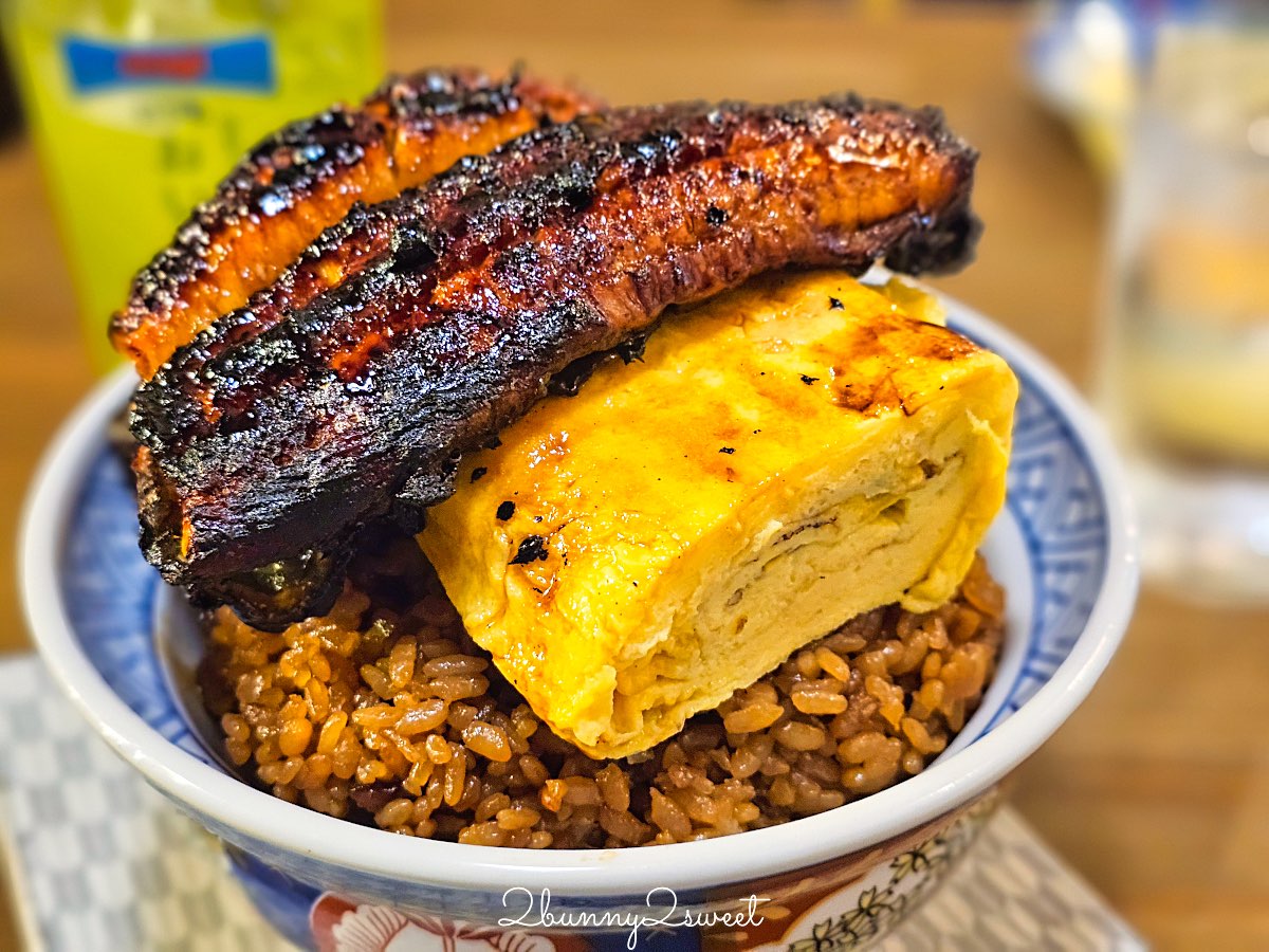 【いづも新宿 Izumo Shinjuku】東京美食推薦：新宿巨無霸鰻魚飯「鰻玉丼」整片鰻魚＋厚玉子燒超浮誇 @兔兒毛毛姊妹花