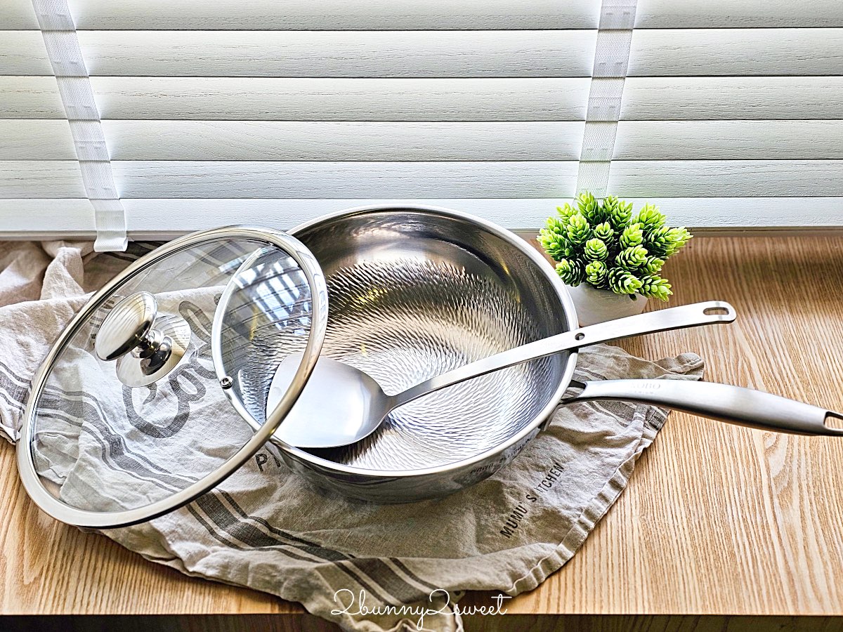 【TiCOOK 鈦鈦鍋】鈦工坊純鈦炒鍋開箱實測：羽翼錘紋物理不沾、IH爐可用、洗碗機清潔～告別塗層耗損的健康鍋具選擇 @兔兒毛毛姊妹花